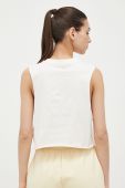 Бавовняний топ Guess колір бежевий (3145473)