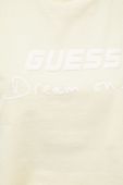 Бавовняний топ Guess колір жовтий