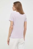Бавовняна футболка Guess колір фіолетовий (3020698)