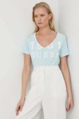 Бавовняна футболка Guess колір блакитний (3037014)