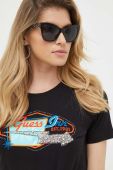 Бавовняна футболка Guess колір чорний (3220263)