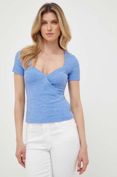 Футболка Guess жіночий колір блакитний (3196328)