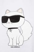 Бавовняна футболка Karl Lagerfeld колір білий (2891578)