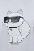 Бавовняна футболка Karl Lagerfeld колір білий (2891578)