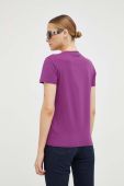 Бавовняна футболка Karl Lagerfeld колір фіолетовий (3505074)