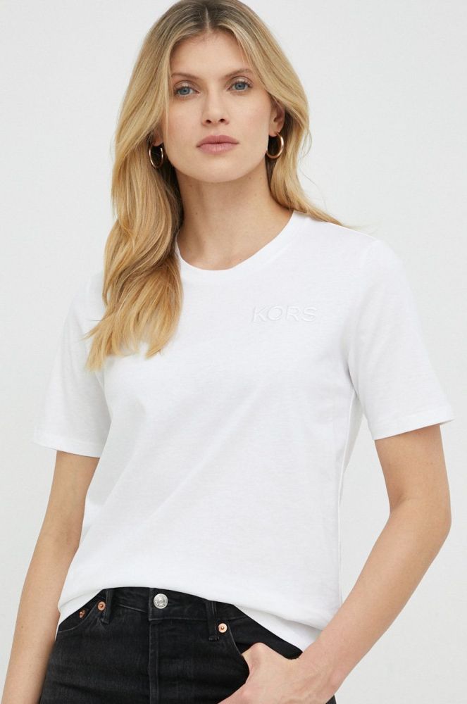 Бавовняна футболка MICHAEL Michael Kors колір білий (2891653)