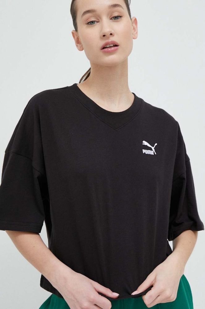 Бавовняна футболка Puma колір чорний 538052-01