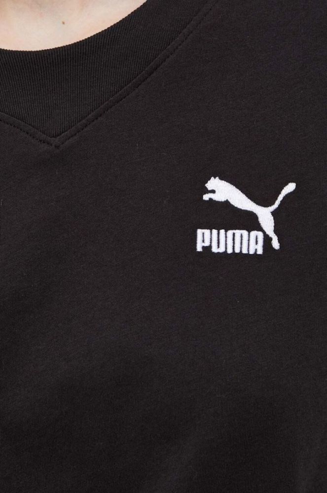 Бавовняна футболка Puma колір чорний 538052-01 фото 5