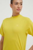 Бавовняна футболка Puma колір жовтий
