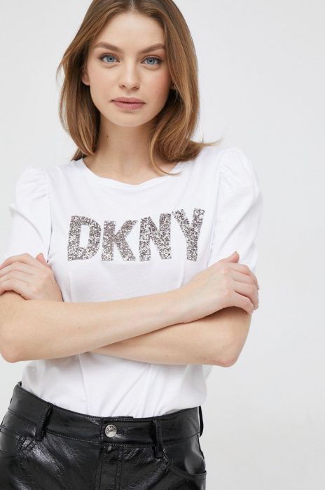 Футболка Dkny жіночий колір білий (2874383)