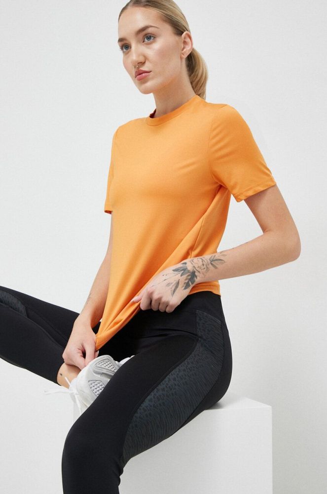 Тренувальна футболка Reebok Workout Ready колір помаранчевий