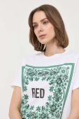 Бавовняна футболка Red Valentino колір білий (3148650)