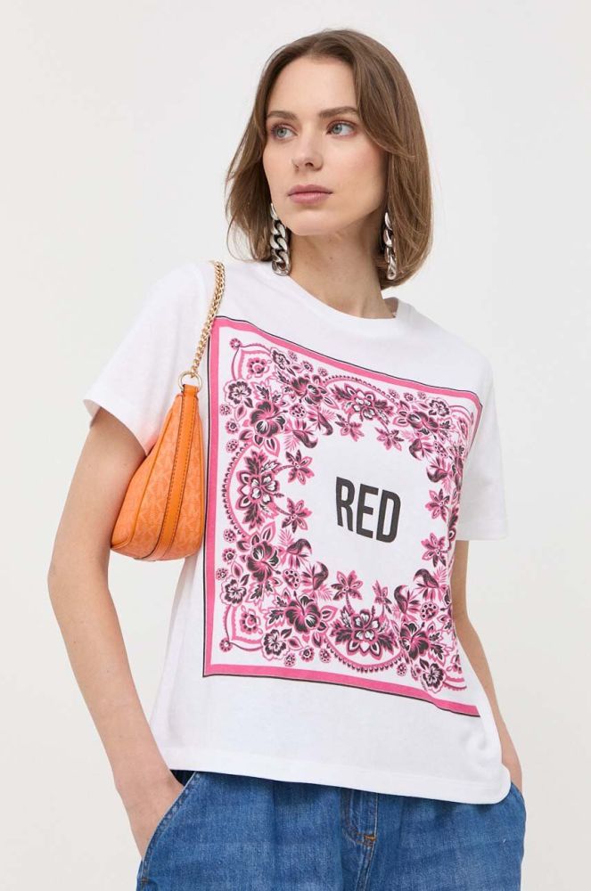 Бавовняна футболка Red Valentino колір білий (3148645)