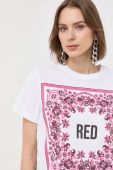 Бавовняна футболка Red Valentino колір білий (3148645)