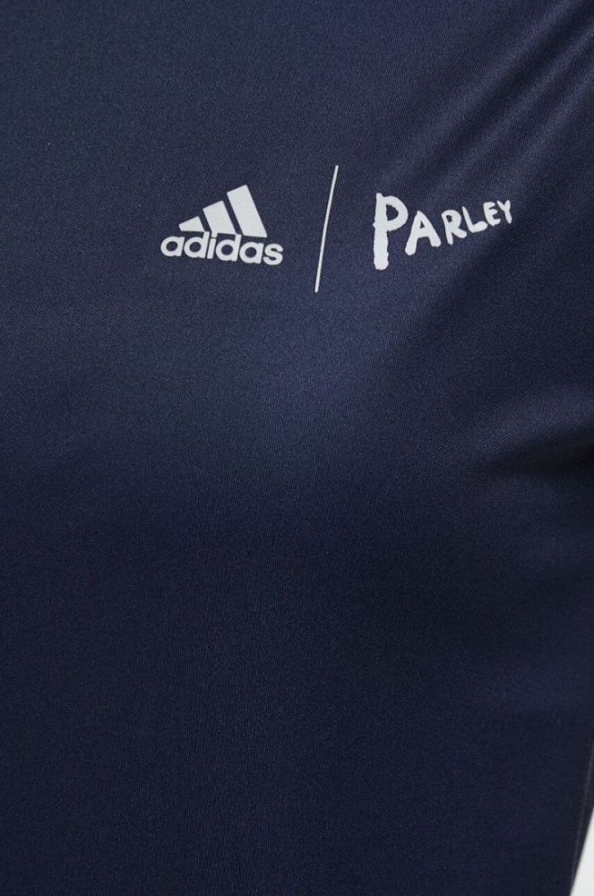 Бігова футболка adidas Performance x Parley колір синій фото 5