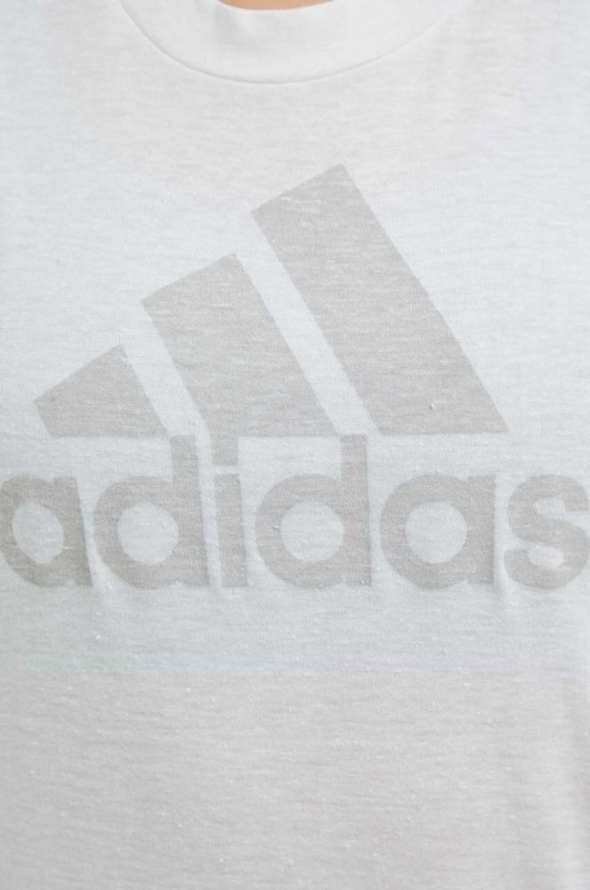 Топ adidas жіночий колір білий фото 5