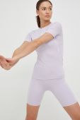 Тренувальна футболка adidas Performance колір фіолетовий