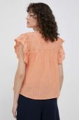 Бавовняна блузка Pepe Jeans Anaise жіноча колір помаранчевий однотонна