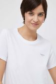 Бавовняна футболка Pepe Jeans Wendy Chest Колір білий колір білий
