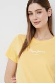 Бавовняна футболка Pepe Jeans Wendy колір жовтий