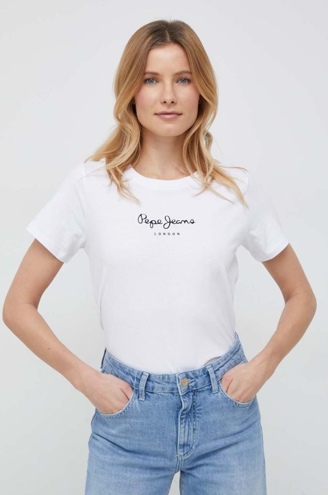 Бавовняна футболка Pepe Jeans Wendy колір білий (2977217)