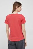 Бавовняна футболка Pepe Jeans Wendy V Neck колір червоний