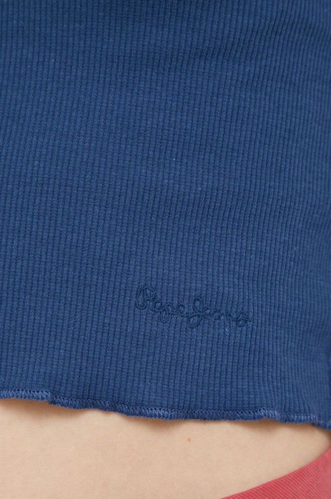 Футболка Pepe Jeans Cara жіноча колір синій фото 5