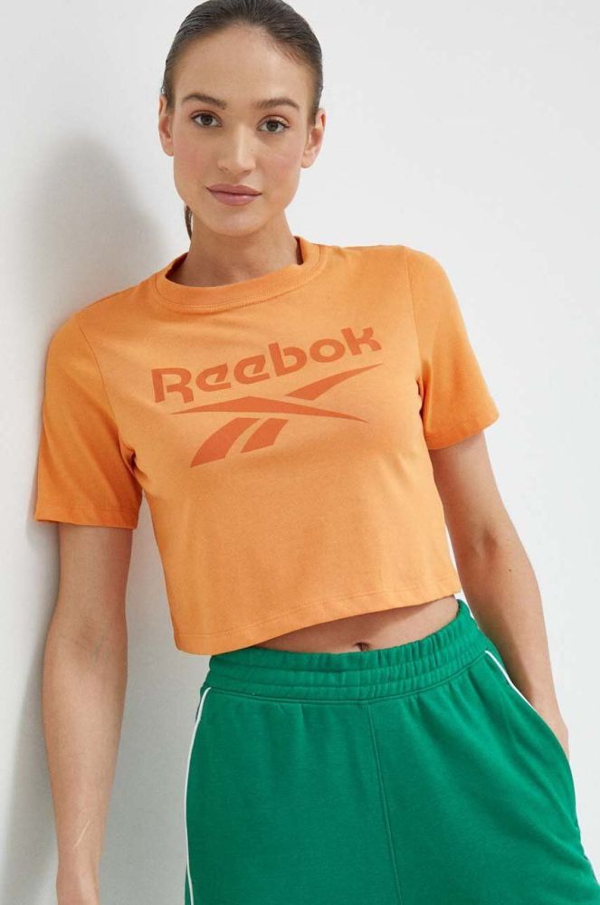Футболка Reebok жіночий колір помаранчевий