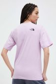 Бавовняна футболка The North Face колір фіолетовий (3186028)