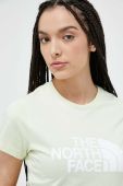 Бавовняна футболка The North Face колір зелений (3186037)