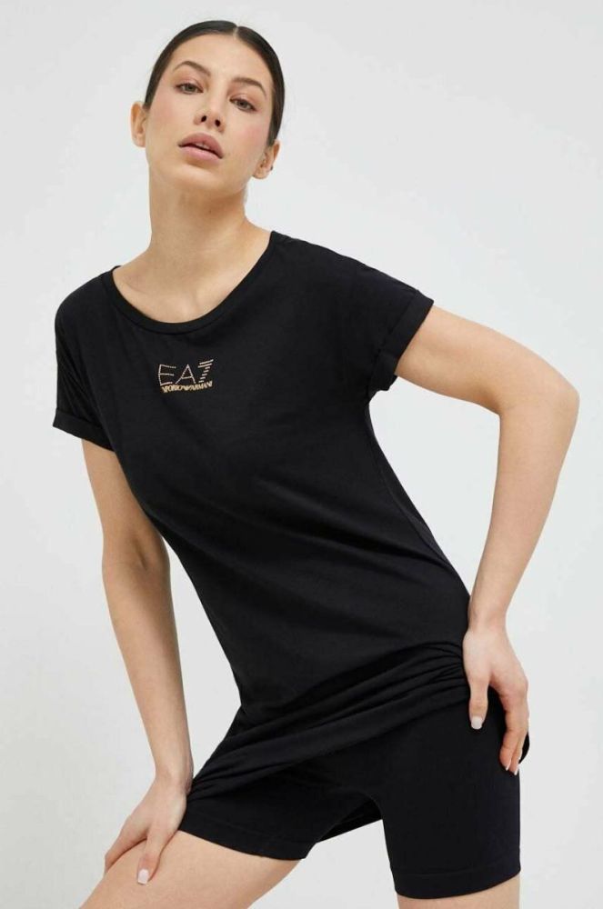 Сукня EA7 Emporio Armani колір чорний фото 4