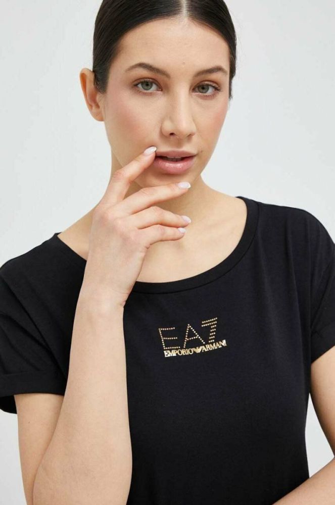 Сукня EA7 Emporio Armani колір чорний фото 5