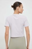 Футболка EA7 Emporio Armani жіночий колір фіолетовий
