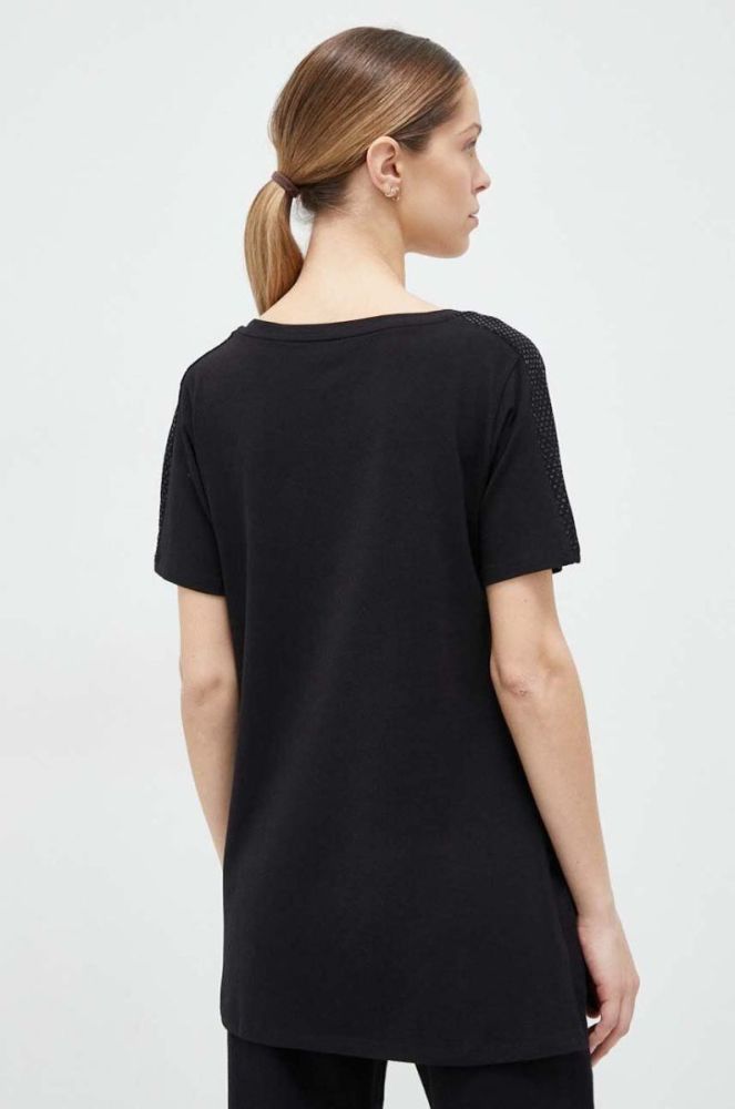Футболка EA7 Emporio Armani жіночий колір чорний (3091252) фото 3