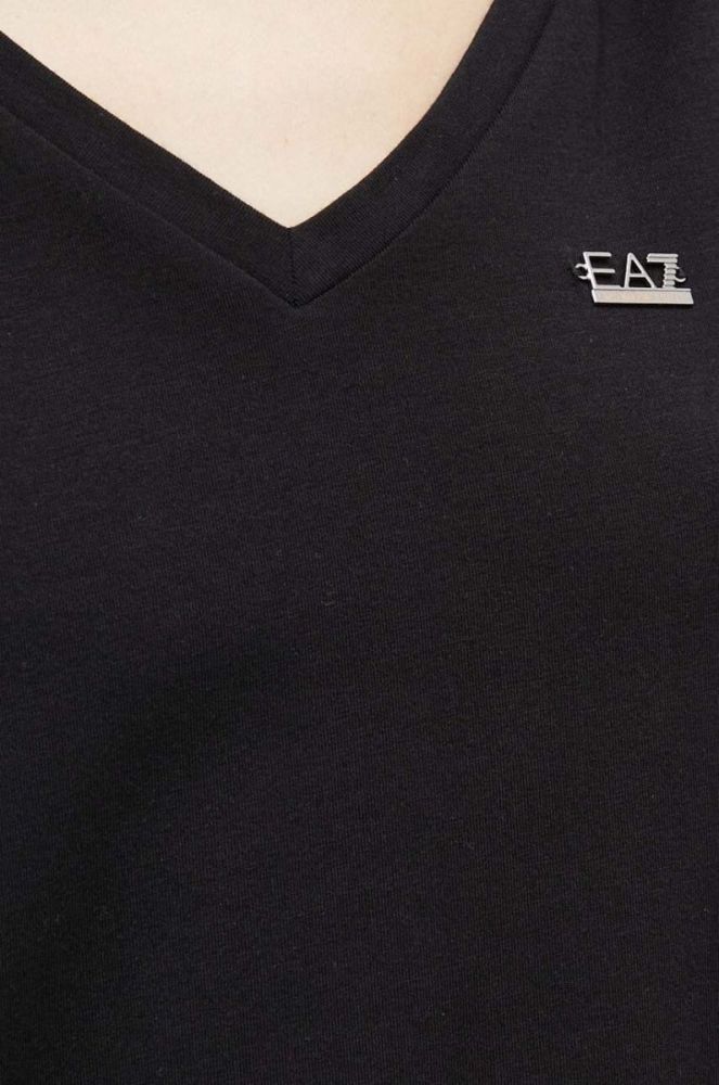 Футболка EA7 Emporio Armani жіночий колір чорний (3091252) фото 6