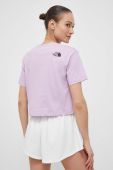 Бавовняна футболка The North Face колір фіолетовий (3222301)