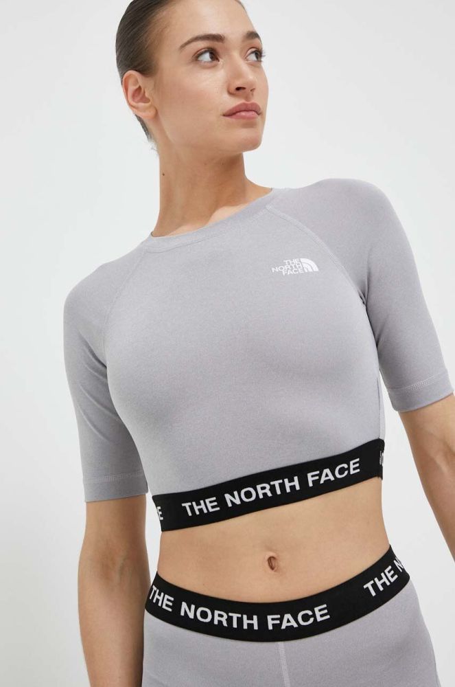 Тренувальна футболка The North Face колір сірий