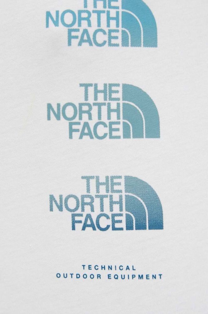 Бавовняна футболка The North Face колір білий (3289109) фото 5