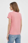 Бавовняна футболка Trussardi колір рожевий (2940923)