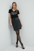 Бавовняна футболка Liu Jo колір чорний (2917820)