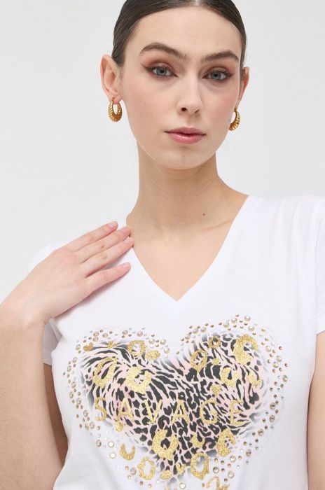 Бавовняна футболка Liu Jo колір білий (3004992)