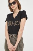 Бавовняна футболка Liu Jo колір чорний (3167704)