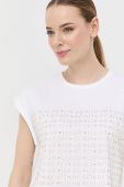 Бавовняна футболка Liu Jo колір білий (3107093)