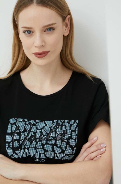 Футболка Liu Jo жіночий колір чорний (2917908)