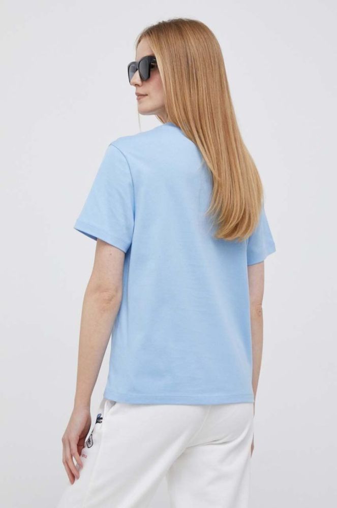 Бавовняна футболка Lacoste x Netflix TF7349-70V колір блакитний фото 3
