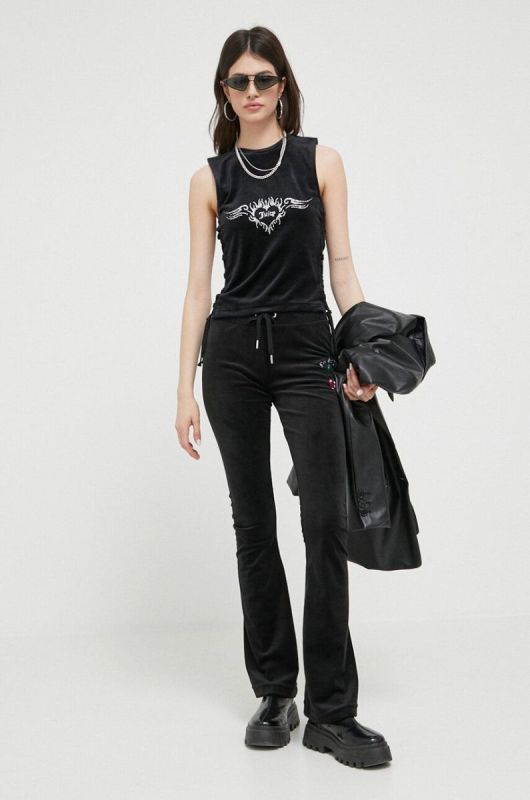Топ Juicy Couture Alexis жіночий колір чорний фото 2