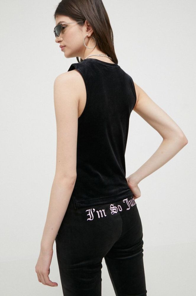 Топ Juicy Couture Alexis жіночий колір чорний фото 3