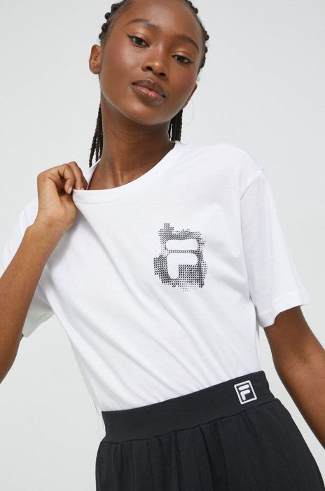 Бавовняна футболка Fila колір білий (3032257)