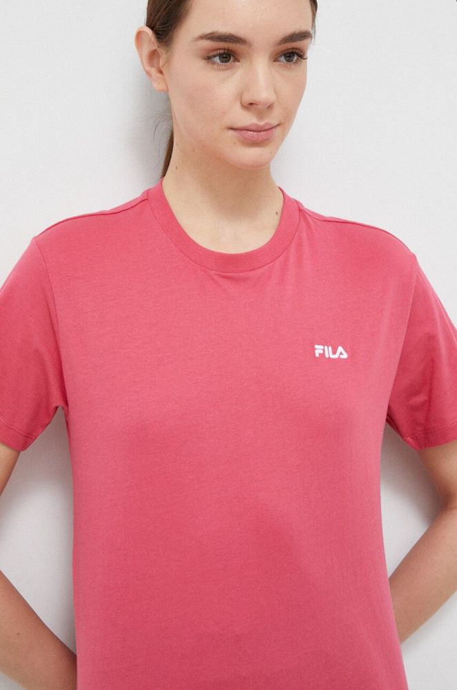 Бавовняна футболка Fila колір рожевий (3029224)