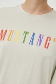 Бавовняна футболка Mustang колір бежевий (3314259)